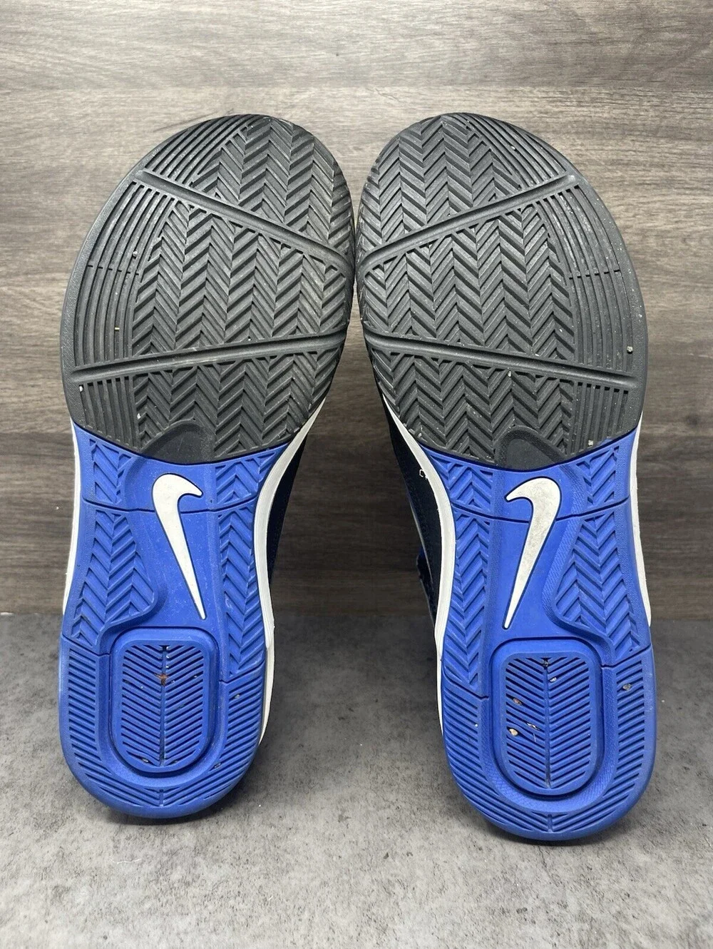 Nike Lebron Air Max Soldier 5 TB Sneakers Mens Size 13.5 Blue Black 2011 454141